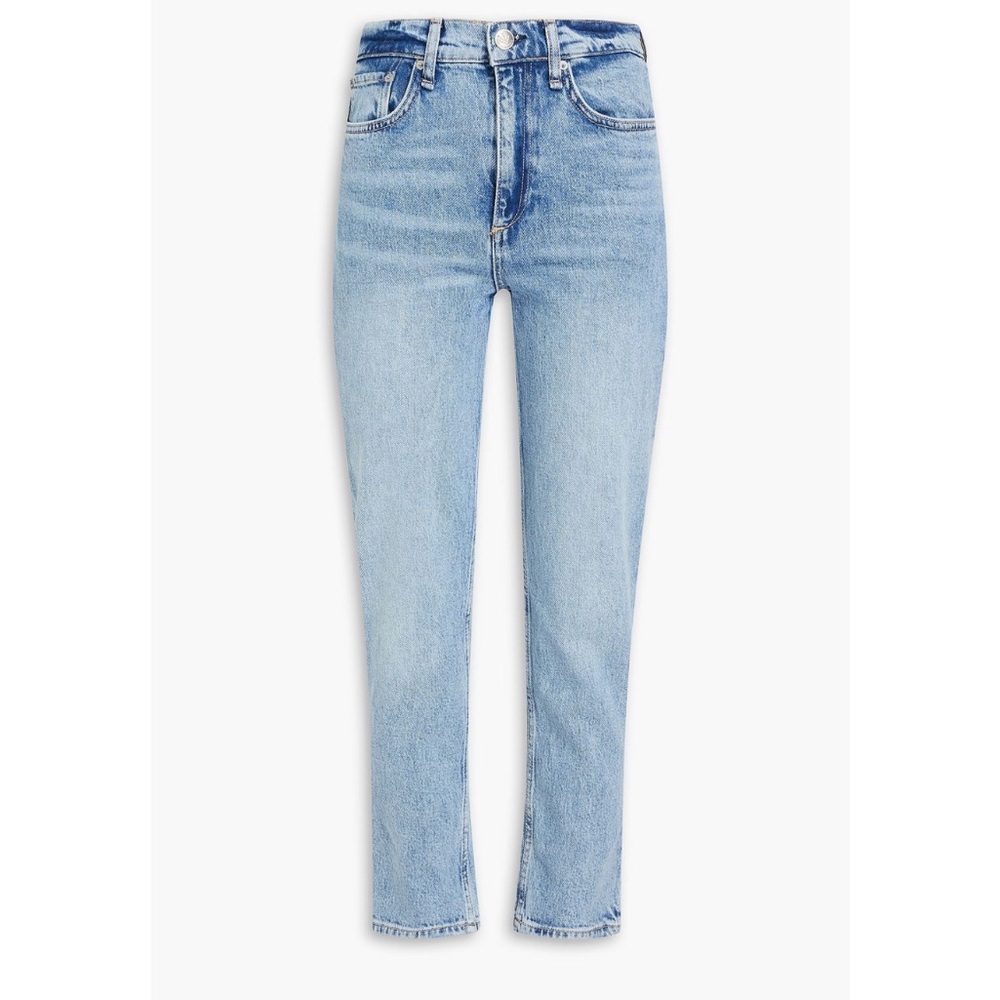rag & bone Porter Light Blue Straight Cropped Jeans
